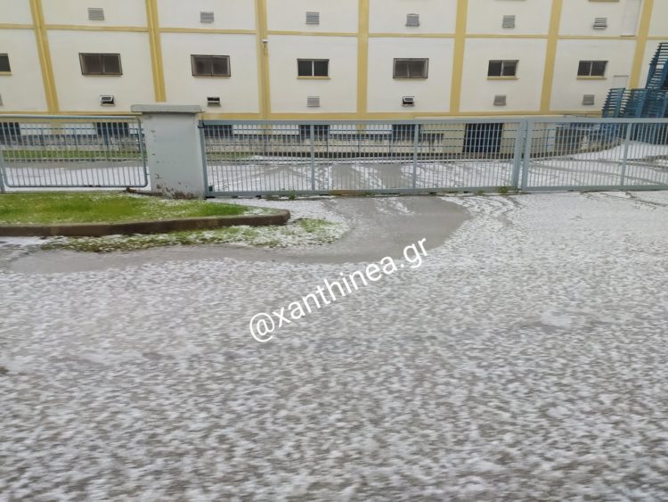 Στα λευκά ντύθηκε η Ξάνθη (video)