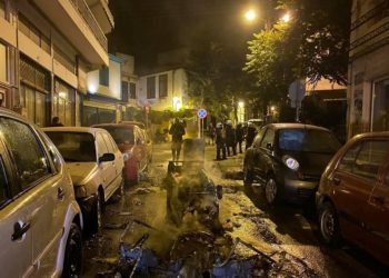 Μολότοφ και χημικά στο κέντρο της Θεσσαλονίκης (video)