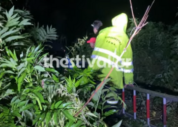 Θεσσαλονίκη: Δραματική διάσωση 21χρονου από χείμαρρο