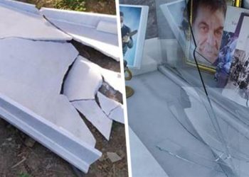 Ανώγεια: Άγνωστοι βεβήλωσαν τον τάφο του Λευτέρη Καλομοίρη