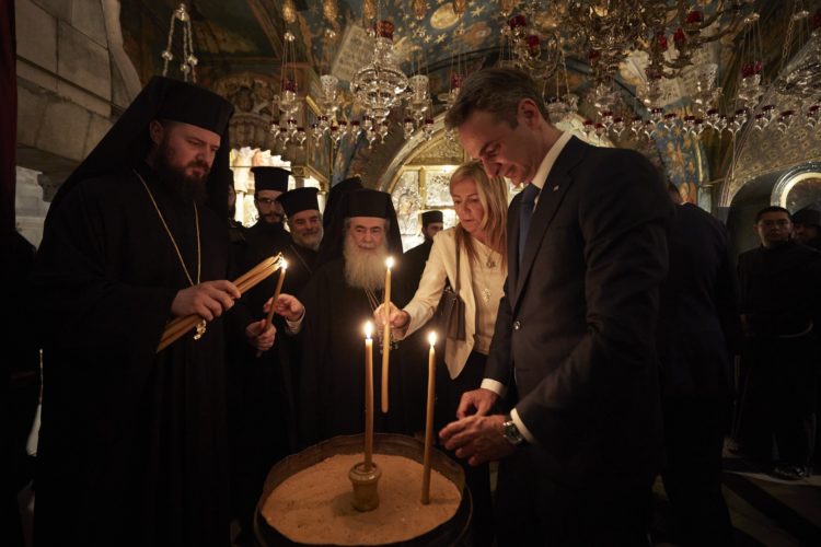Επίσκεψη Κυρ. Μητσοτάκη στο Πατριαρχείο Ιεροσολύμων και στο Ναό της Αναστάσεως