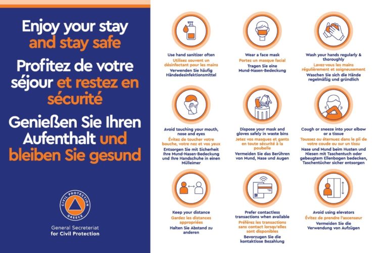 Νέα καμπάνια της ΓΓ Πολιτικής Προστασίας: «Απολαύστε τη διαμονή σας – Μείνετε ασφαλείς»