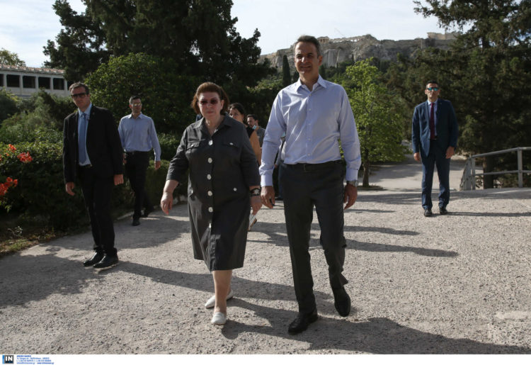 Συμβολική επίσκεψη του Κ. Μητσοτάκη στο μουσείο της Αρχαίας Αγοράς Αθηνών