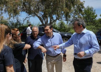 Στο Εθνικό Πάρκο Σχινιά Μαραθώνα ο Αλέξης Τσίπρας (video)
