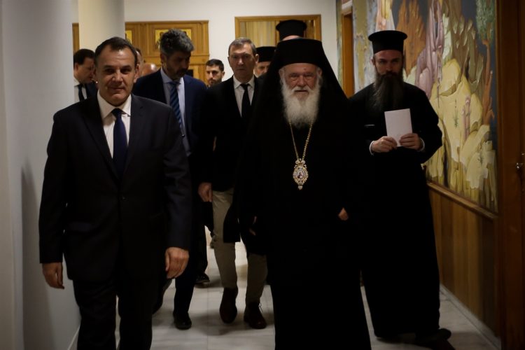 Παναγιωτόπουλος: Συνάντηση με τον Αρχιεπίσκοπο Ιερώνυμο στην Ιερά Σύνοδο