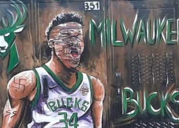 Π. Φάληρο: Βανδάλισαν γκράφιτι του Γιάννη Αντετοκούνμπο