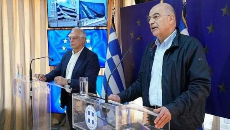 Τηλεφωνική επικοινωνία Ν. Δένδια και Ζ. Μπορέλ για τις εξελίξεις στην ανατολική Μεσόγειο