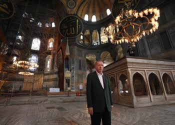 Αγία Σοφία: Νέα επιθεώρηση Ερντογάν λίγες ώρες πριν λειτουργήσει ως τζαμί