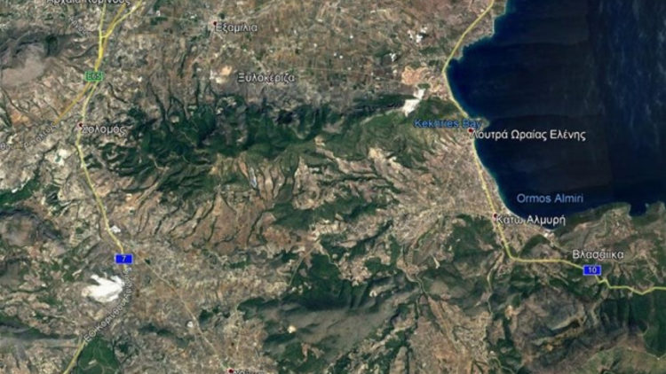 Ενεργοποιείται ο Copernicus για τη δορυφορική παρακολούθηση της φωτιάς στις Κεχριές