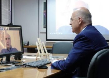 Ενημέρωση των ευρωβουλευτών της ΝΔ από τον Ν. Δένδια για την τουρκική προκλητικότητα