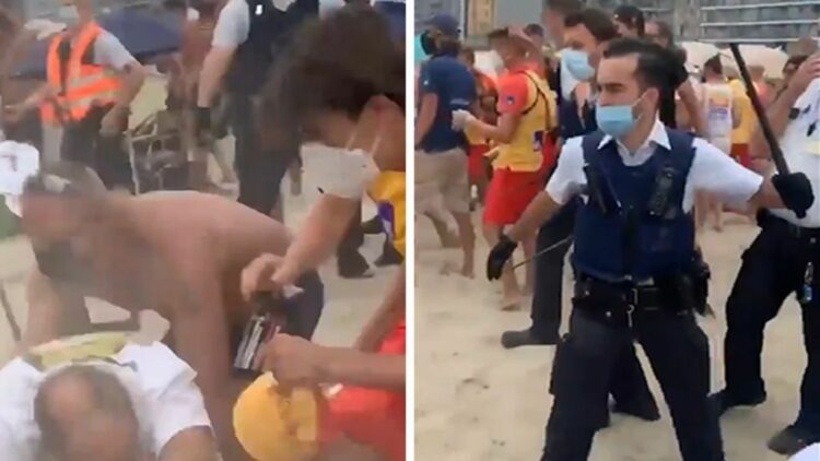 Βέλγιο: Άγριο ξύλο μεταξύ λουόμενων και αστυνομικών για τα μέτρα (BINTEO)