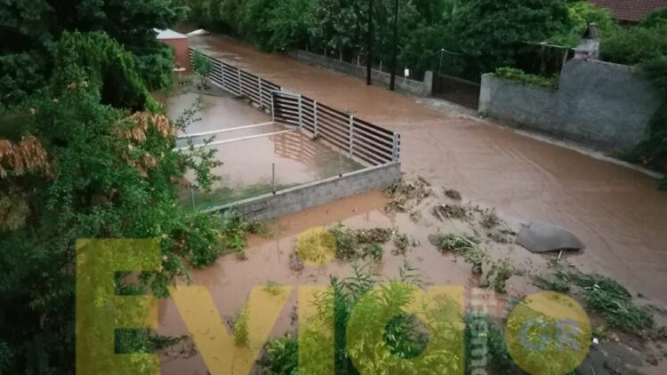 Εύβοια: Εικόνες βιβλικής καταστροφής απο την κακοκαιρία – Πλημμύρισαν σπίτια