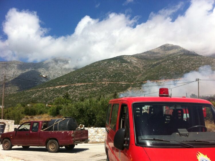 Λακωνία: Μεγάλη φωτιά στη Μάνη