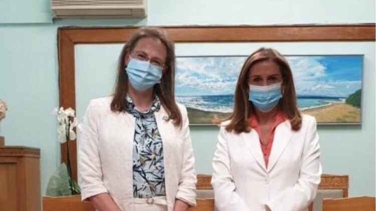 Συνάντηση της Ζωής Ράπτη με την εκπρόσωπο του ΠΟΥ στην Ελλάδα