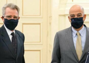 Συνάντηση Δένδια – Πάιατ με επίκεντρο την ένταση με την Τουρκία