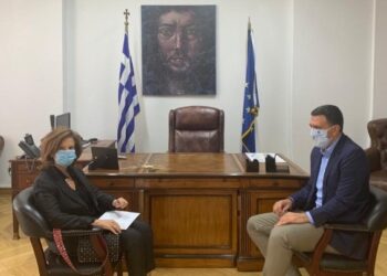 Συνάντηση του Β. Κικίλια με την πρέσβειρα του Λιβάνου
