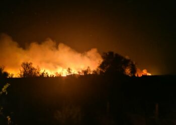 Αλεξανδρούπολη: Μεγάλη φωτιά σε δύσβατη περιοχή