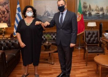 Οι εξελίξεις στην Αν. Μεσόγειο στο επίκεντρο συνάντησης του Ν. Παναγιωτόπουλου με την πρέσβη της Πορτογαλίας