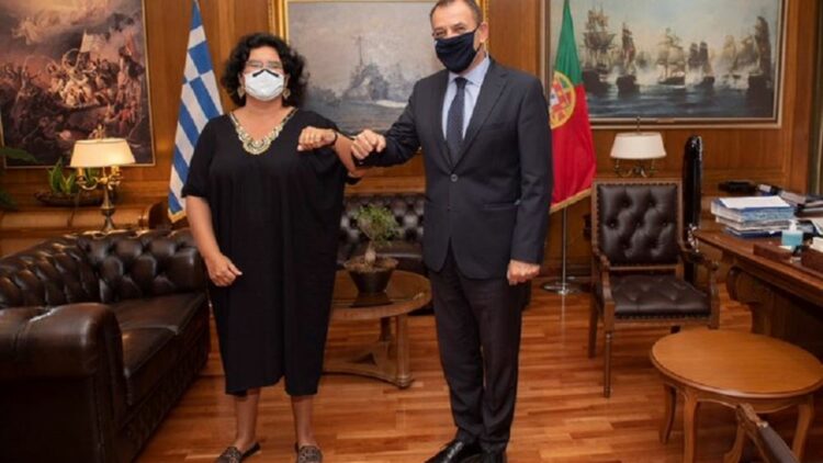 Οι εξελίξεις στην Αν. Μεσόγειο στο επίκεντρο συνάντησης του Ν. Παναγιωτόπουλου με την πρέσβη της Πορτογαλίας