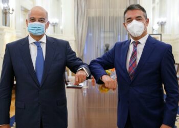 Συνάντηση Νίκου Δένδια με Νίκολα Ντιμιτρόφ και Μπουγιάρ Οσμάνι