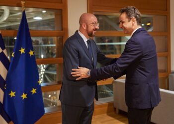 Συνάντηση Μητσοτάκη και Μισέλ στο Μαξίμου: Ελληνοτουρκικά και Μόρια στο επίκεντρο