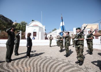 Στο Καστελόριζο η Πρόεδρος της Δημοκρατίας, Κατερίνα Σακελλαροπούλου: Οι κάτοικοι του νησιού δεν θα αισθάνονται ποτέ μόνοι κι αβοήθητοι