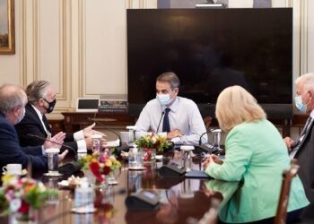 Συνάντηση του Κ. Μητσοτάκη με τον πρόεδρο  του Κεντρικού Ισραηλιτικού Συμβουλίου
