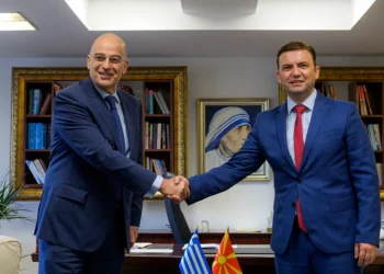 Δένδιας από Σκόπια: Θα στηρίξουμε την ευρωπαϊκή προοπτική της Βόρειας Μακεδονίας