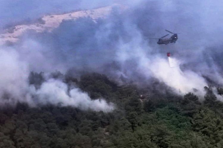 Συνεχίζεται για τέταρτη ημέρα η μεγάλη φωτιά στον Έβρο