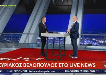 Κυριάκος Βελόπουλος στο Live News του Νίκου Ευαγγελάτου: “Κλέβουν τις συντάξεις” (video)