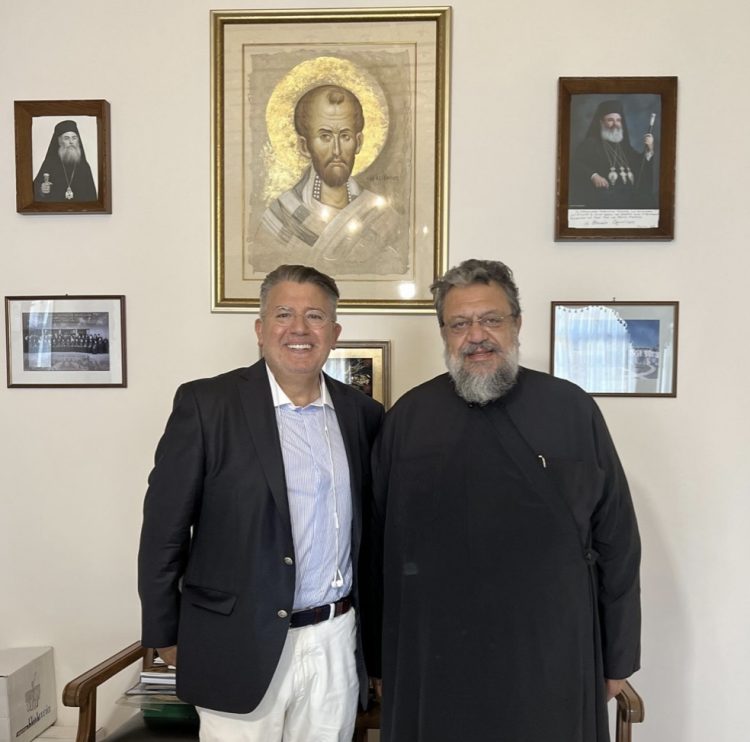 Τον Μητροπολίτη Μεσσηνίας, Χρυσόστομο επισκέφτηκε ο Σωτήρης Τζούμας, ως εκπρόσωπος της Ελληνικής Λύσης
