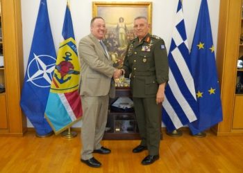 Συνάντηση αρχηγού Κωνσταντίνος Φλώρος με τον πρόεδρο του Jewish Institute for National Security of America