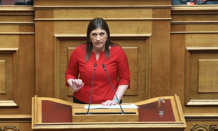 Ζωή Κωνσταντοπούλου προς τον Κωστή Χατζηδάκη: «Δεν έχετε πολιτική βούληση για να πατάξετε τη φοροδιαφυγή, όταν ψηφίζετε διατάξεις για το ακαταδίωκτο διαφόρων σκανδάλων»