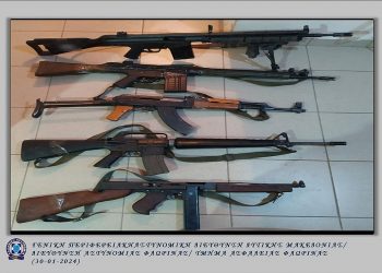 Φλώρινα: Στον εισαγγελέα το ζευγάρι που είχε στο σπίτι του οπλοστάσιο