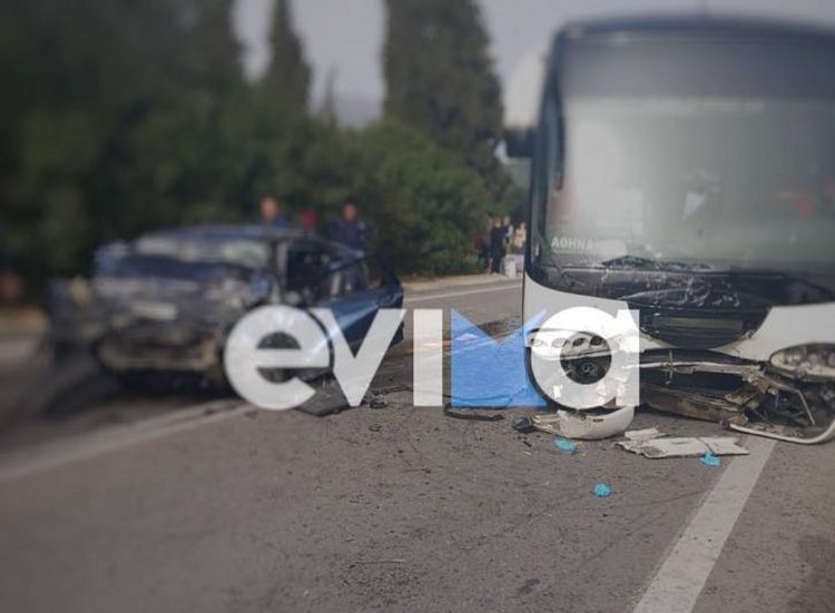 Εύβοια: Τροχαίο με ένα νεκρό σε σύγκρουση λεωφορείου με ΙΧ