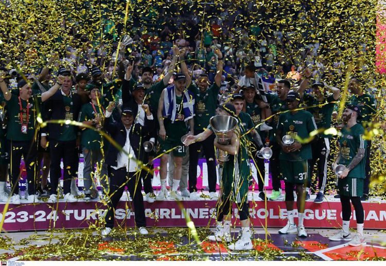 Eπτάστερος ο Παναθηναϊκός: Ολονύχτιοι πανηγυρισμοί – Το μεσημέρι επιστρέφουν οι πρωταθλητές Ευρώπης