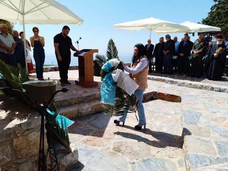 Η Βασιλική Πολύζου γιόρτασε την κήρυξη της επανάστασης του 1821 στην Παναγιά Θυμιανή Σφακίων (φωτο)