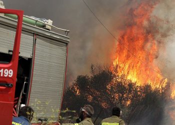 Σε εξέλιξη φωτιά στην Άνδρο