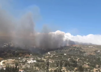 Καλύτερη η εικόνα στη φωτιά στην Άνδρο – Μηνύματα από το 112 για εκκένωση τεσσάρων περιοχών