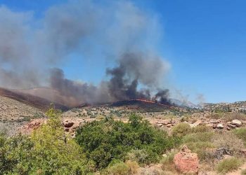 Φωτιά στην Κερατέα: Μήνυμα του 112 για εκκένωση οικισμών