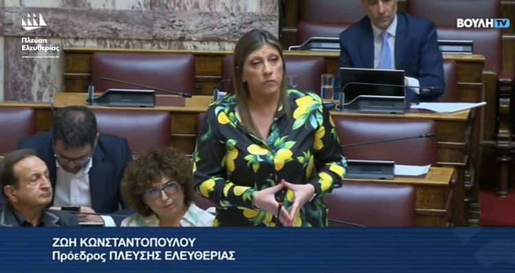 Ζωή Κωνσταντοπούλου σε Άδωνι Γεωργιάδη: Ομολογείτε ότι δημιουργήσατε επικίνδυνες συνθήκες για τη δημόσια υγεία και άρα παραβιάζετε το Σύνταγμα (video)