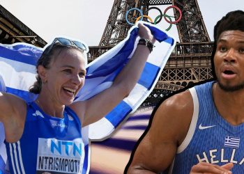 Δεν τους χαρίστηκε τίποτα στη ζωή: Η σημαία στα χέρια του Γιάννη Αντετοκούνμπο και της Αντιγόνης Ντρισμπιώτη