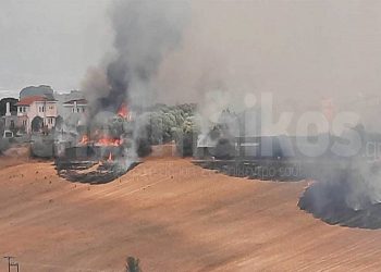 Φωτιά στον Τρίλοφο: Σε αυλές σπιτιών oι φλόγες – Ενισχύονται οι δυνάμεις