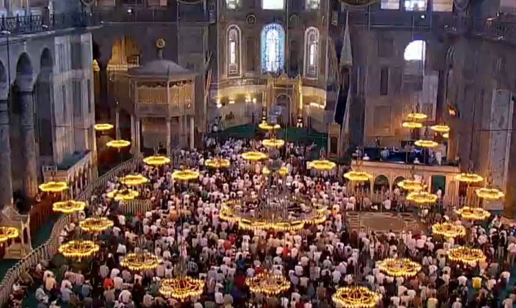 Ισμαήλ Χανίγια: Βίντεο από το μνημόσυνό του μέσα στην Αγία Σοφία