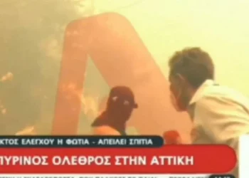 Πολίτης ξεσπά κατά του πρωθυπουργού την ώρα που οι φλόγες έχουν τυλίξει τα πάντα
