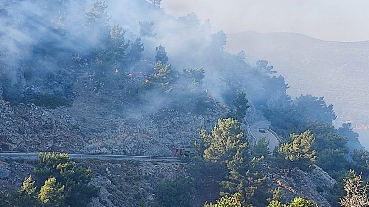 Χίος: Στο νοσοκομείο με συμπτώματα αφυδάτωσης ο διοικητής της Πυροσβεστικής Υπηρεσίας του νομού – Συνεχίζονται οι αναζωπυρώσεις