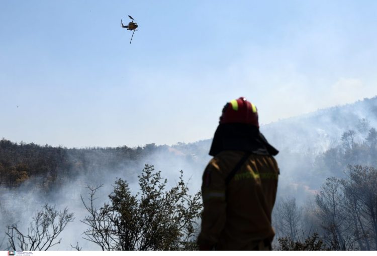 Μαραθώνας: Βελτιωμένη η εικόνα της πυρκαγιάς στο Άνω Σούλι
