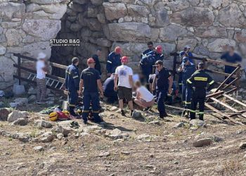 Αργολίδα: Επιχείρηση διάσωσης τουρίστα που έπεσε σε πηγάδι στην Αρχαία Τιρυνθα – ΕΙΚΟΝΕΣ