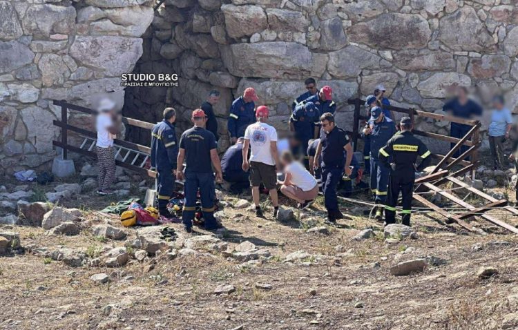 Αργολίδα: Επιχείρηση διάσωσης τουρίστα που έπεσε σε πηγάδι στην Αρχαία Τιρυνθα – ΕΙΚΟΝΕΣ