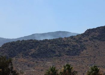 Λέσβος: Νέα φωτιά σε δασική έκταση πάνω από τη Μονή Αγίου Ιγνατίου